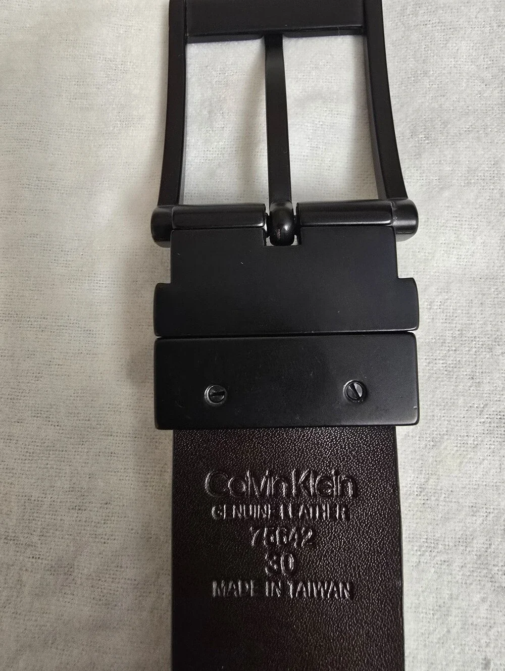 Calvin Klein Men's Reversible Belt Black Monogram Logo to Brown NWOT Size 30
